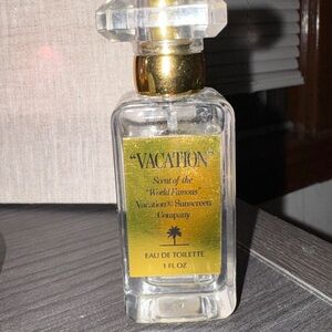 "VACATION" Eau de Toilette Bottle with Gold Label
